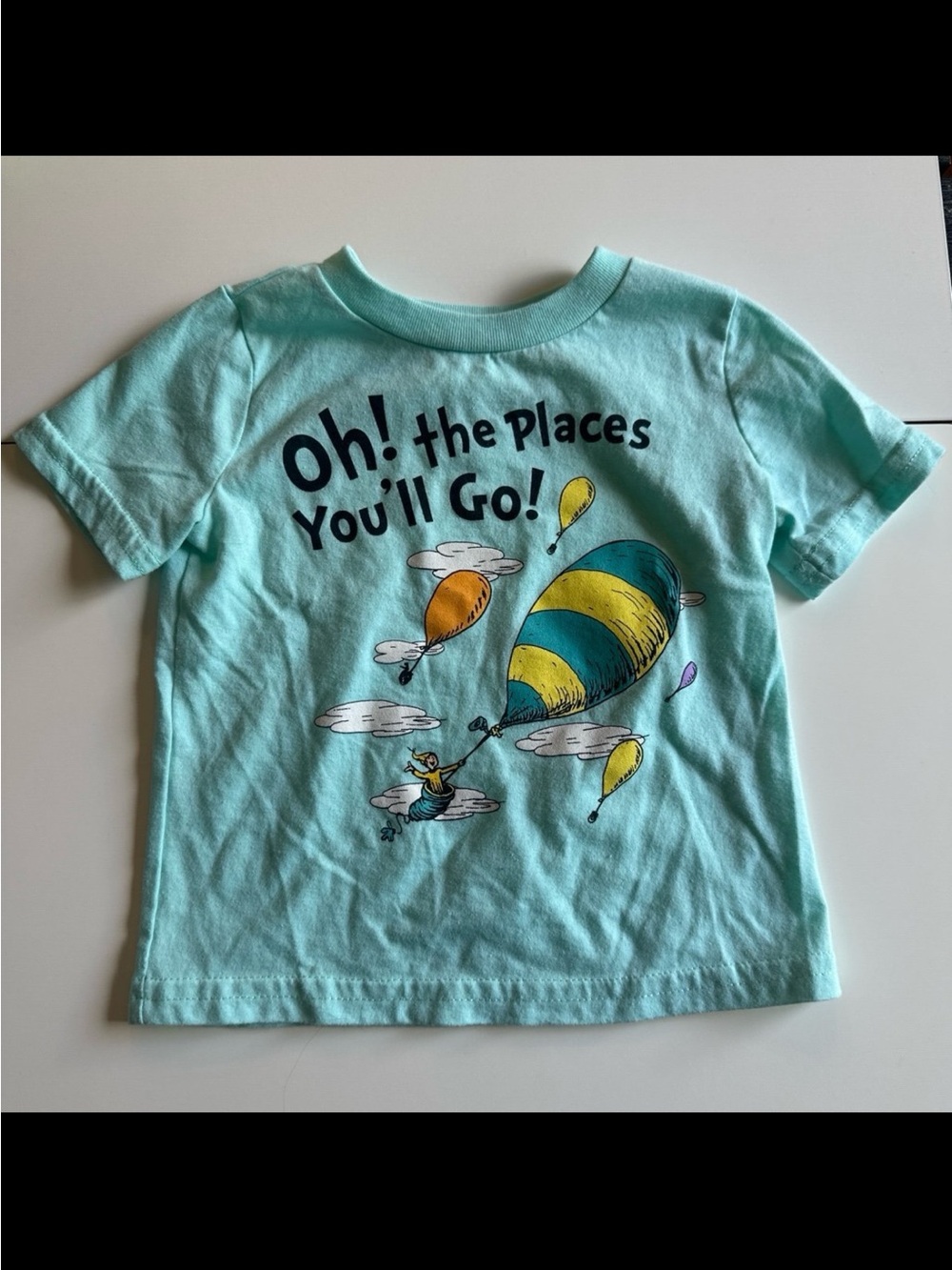 Jumping Beans Dr. Seuss Oh the Places You’ll Go Turquoise Shirt 12m